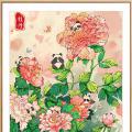 Peony and panda ()