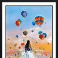 Hot air balloon girl ()