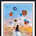 Hot air balloon girl ()