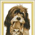 The dog and kitten (/)