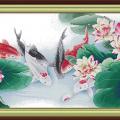 Carps with lotus (/)