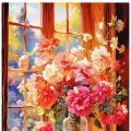 Flower vase painting ()