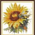 Sunflower and bee (/)