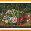 Flower and cherry basket (/)