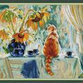 Cat and Sunflower (/)