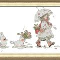 Girl and rabbit (/)