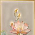 Lotus and fish ()