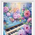 Rose and piano ()