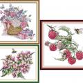 Flower, bees, butterflies, berries (/)