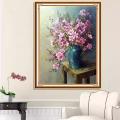 Pink flower vase ()
