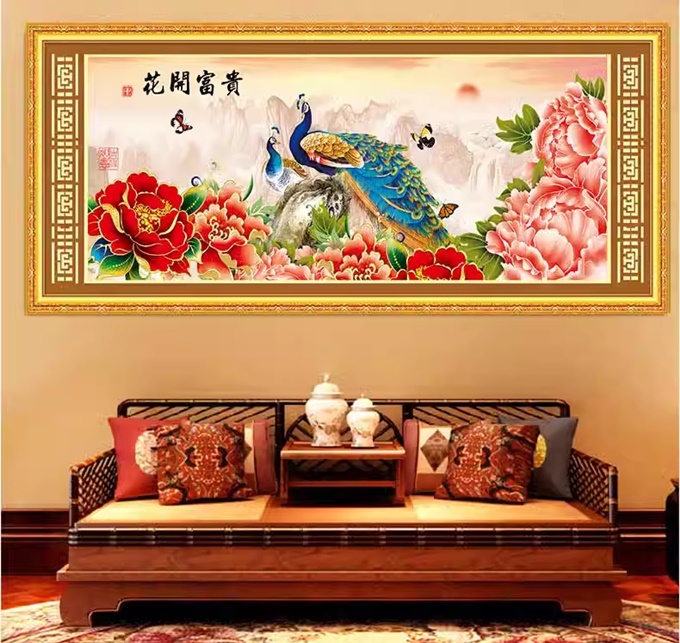 ٻҾ2 ͧԹ : Peacock and pink peony ()