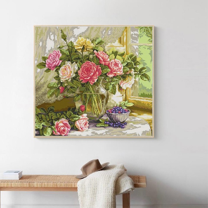 ٻҾ3 ͧԹ : Rose vase and blueberries (/)