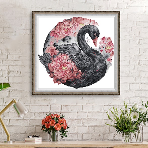 ٻҾ3 ͧԹ : Black swan and peony (/)