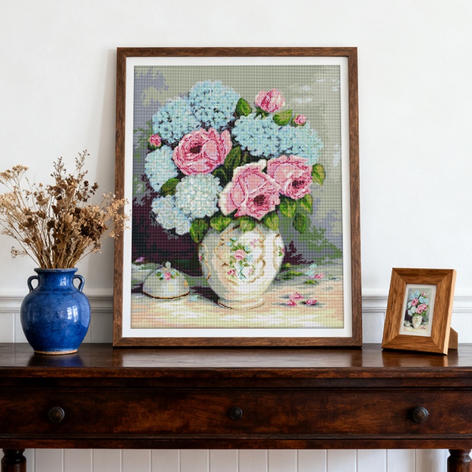 �ٻ�Ҿ���5 �ͧ�Թ��� : Tulip and rose vase (�������/��������)